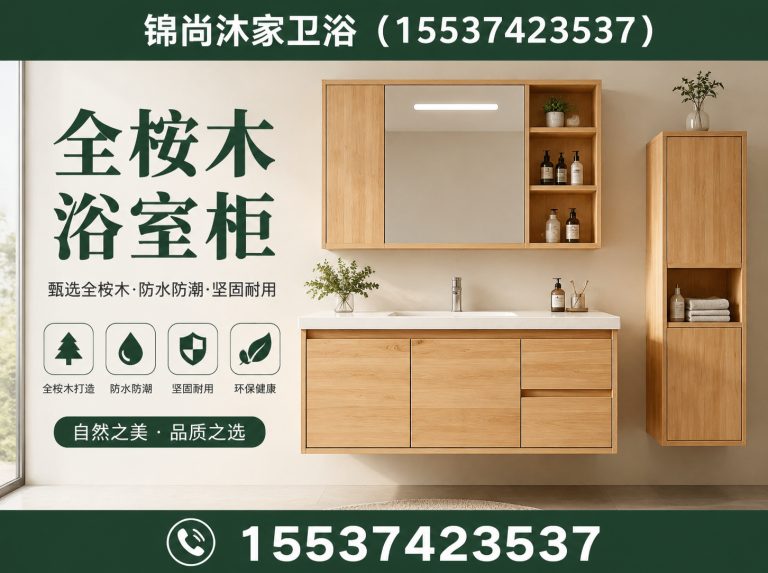 河南橡木浴室柜展示图